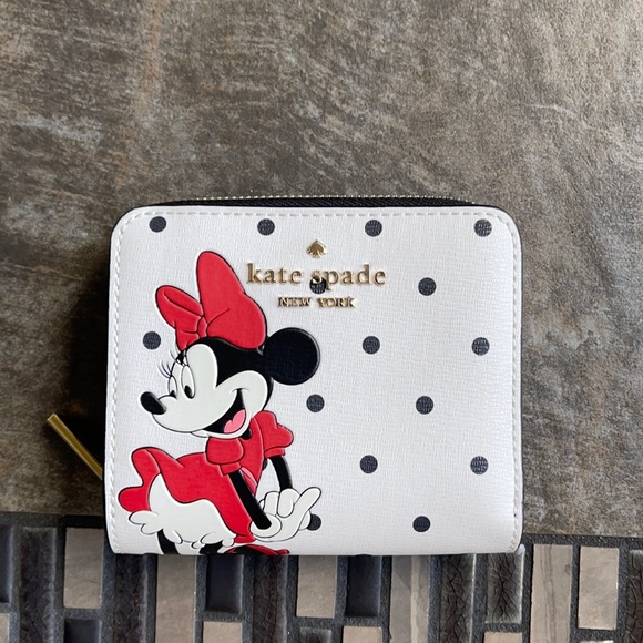 kate spade Handbags - disney x kate spade new york other minnie mouse zip around wallet